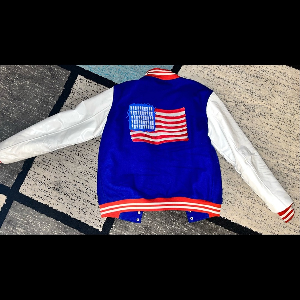 🇺🇸Custom Varsity Jacket USA theme custom made to size🧥 - Picture 3 of 6